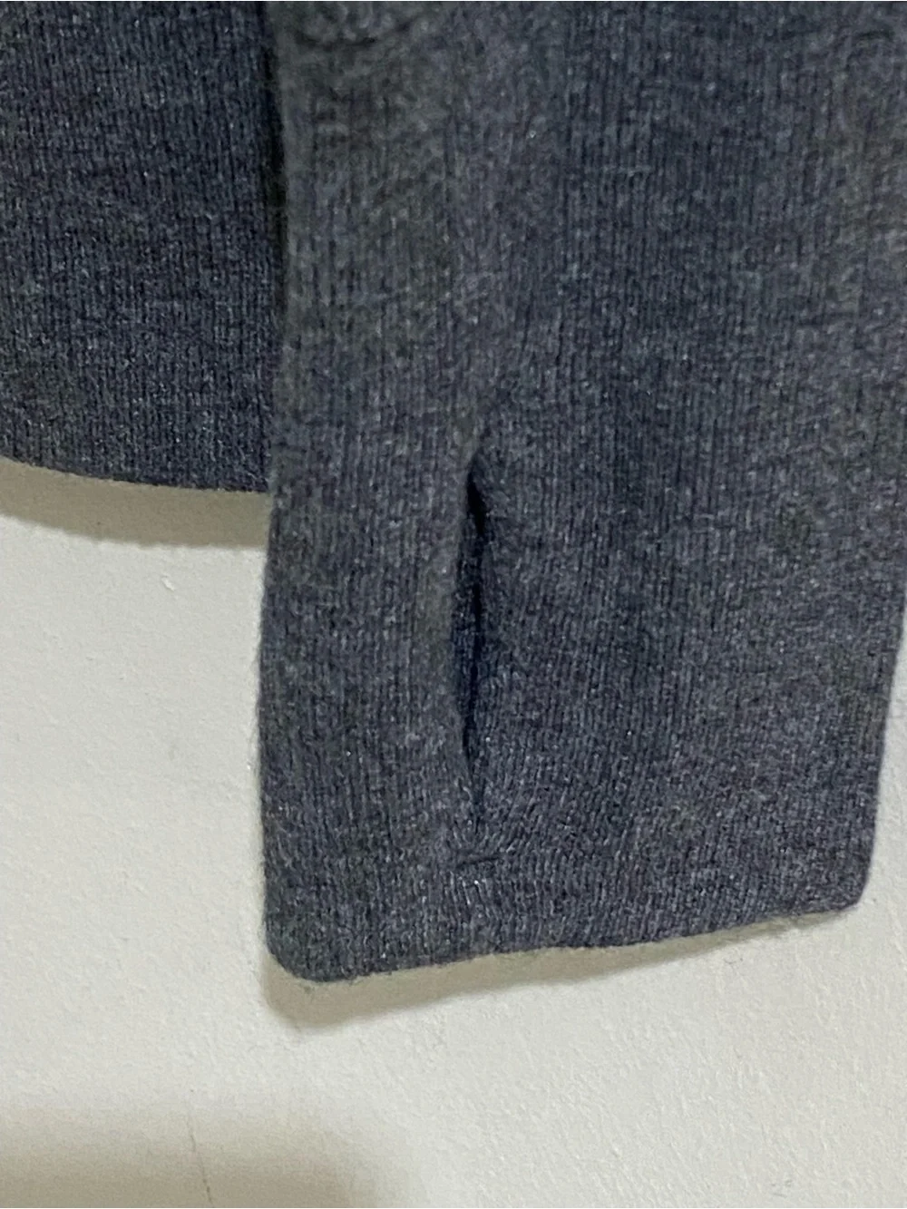 Athleta Charcoal Gray V-Neck Pullover Long Sleeve Sweatshirt Size S